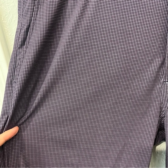 Greyson Pants Men's 35x32 Purple Geometric Slacks Night Out Office Workwear Golf - Picture 5 of 9